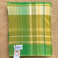 Load image into Gallery viewer, Extra Soft Farmhouse Greens Large SINGLE New Zealand Wool Blanket
