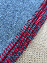 Load image into Gallery viewer, Large SINGLE Army/Campfire Red Edge WOOL BLEND Blanket
