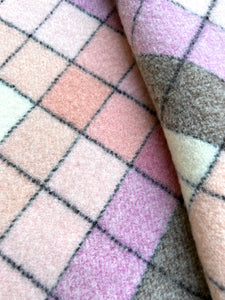 Magenta Cute! SMALL SINGLE/THROW Pure Wool Blanket