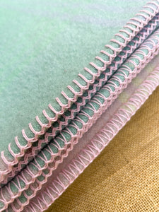 Thick & Soft Pastel SINGLE Pure New Zealand Wool Blanket