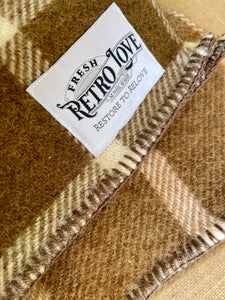 Thick Brown New Zealand Wool SINGLE Blanket