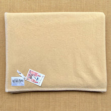 Load image into Gallery viewer, Natural Tan THROW/KNEE/WRAP New Zealand Wool Blanket

