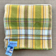 Thick Olives SINGLE/THROW  Pure NZ Wool Blanket