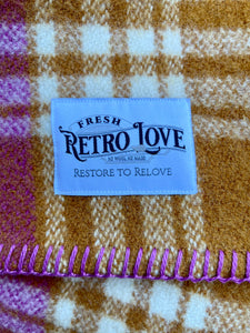 Extra Thick and Bold KING SINGLE New Zealand Wool Blanket WITH LABEL