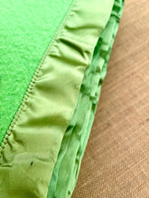 Load image into Gallery viewer, Vibrant Lime, Super Thick SINGLE New Zealand Wool Blanket
