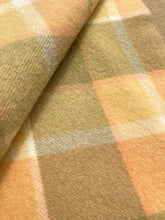 Load image into Gallery viewer, Apricot and Olive SINGLE Zenith New Zealand Wool Blanket.
