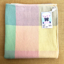 Load image into Gallery viewer, Lightweight pastel Wool BABY WRAP/Blanket - Fresh Retro Love NZ Wool Blankets
