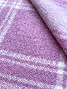 Super soft Blush Mauve THROW/SINGLE New Zealand Wool Blanket (no label)