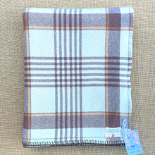 Load image into Gallery viewer, Farmhouse Brown SINGLE Onehunga New Zealand Wool Blanket.
