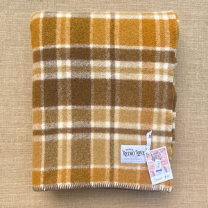 Outdoorsy thick and woody SINGLE New Zealand Wool Blanket