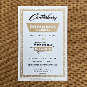 Canterbury Robinwul Advertising Poster/Product Insert