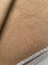 Load image into Gallery viewer, Deep Bark Brown DOUBLE/QUEEN Onehunga Woollen Mills Wool Blanket
