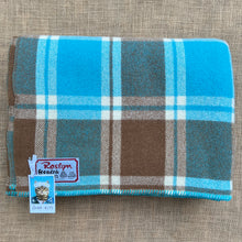 Load image into Gallery viewer, Turquoise Favourite DOUBLE New Zealand Wool Blanket
