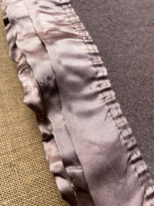 Soft Taupe SINGLE Pure Wool Blanket with Satin Trim