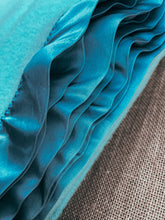 Load image into Gallery viewer, Soft and fluffy Aqua SINGLE New Zealand Wool Blanket
