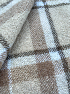Warm Browns SMALL SINGLE/THROW New Zealand Wool Blanket