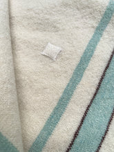 Load image into Gallery viewer, Vintage Cream KING SINGLE Pure Wool Blanket
