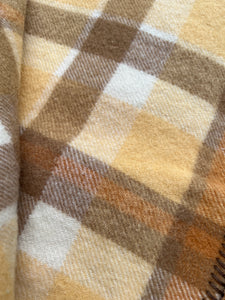 Gorgeous Browns Princess Onehunga DOUBLE New Zealand Wool Blanket