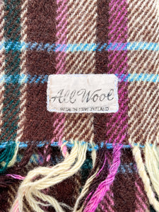 Sensational Vintage TRAVEL RUG - New Zealand Wool