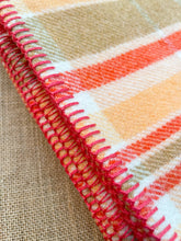 Load image into Gallery viewer, Melon &amp; Tangerine SINGLE New Zealand Wool Blanket
