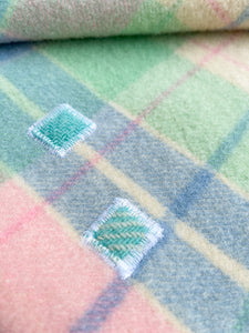 Pretty Pastel KNEE/COT Blanket in Pure New Zealand Wool