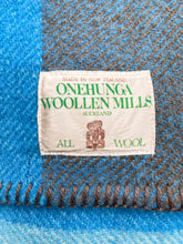 Load image into Gallery viewer, Wonky but Cosy Onehunga Chunky Check THROW/SINGLE New Zealand Wool
