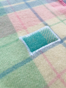 Pretty Pastel KNEE/COT Blanket in Pure New Zealand Wool