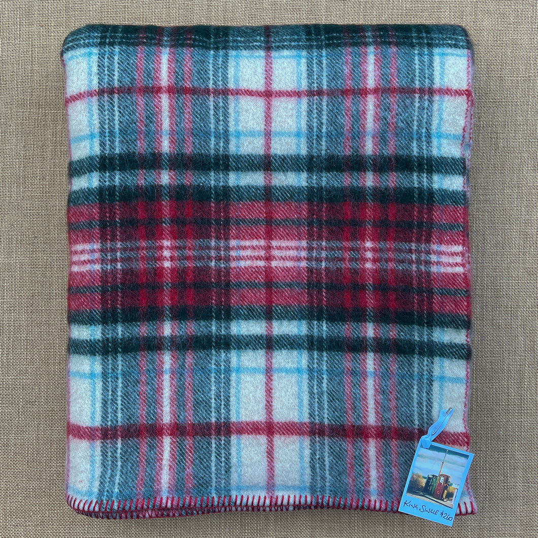 Ultra Thick Sensational American Made KING SINGLE Pure Wool Blanket