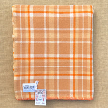 Load image into Gallery viewer, Light Autumn Tones with Fresh Orange SINGLE NZ Wool Blanket

