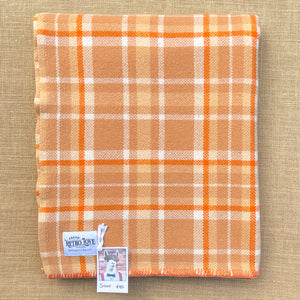 Light Autumn Tones with Fresh Orange SINGLE NZ Wool Blanket