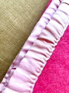Hot Pink 60's SINGLE New Zealand 85% Wool Blanket