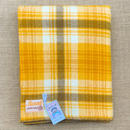 Soft 70's Retro SINGLE New Zealand Wool Blanket