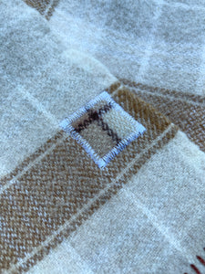 Natural Oatmeal Brown SINGLE Galaxie New Zealand Wool Blanket