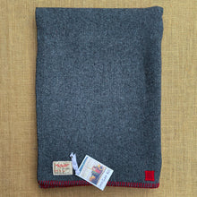 Load image into Gallery viewer, Light Small SINGLE Army/Campfire Red Edge NZ Wool Blanket
