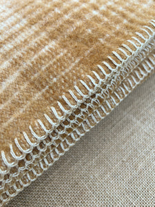 Robinwul of Canterbury Caramel Browns SINGLE New Zealand Wool Blanket