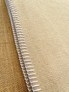 Natural Tan THROW/KNEE/WRAP New Zealand Wool Blanket