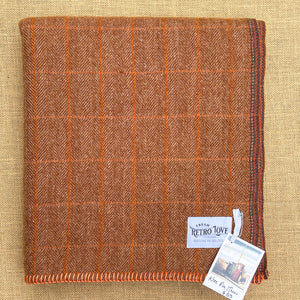 Gorgeous Vintage SMALL SINGLE/THROW New Zealand Wool Blanket