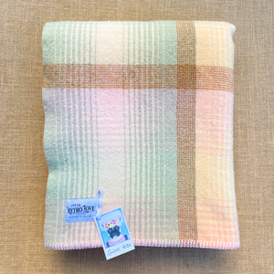 Soft Sorbet, Thick & Fluffy SINGLE New Zealand Wool Blanket