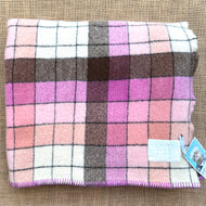 Magenta Cute! With Label SMALL SINGLE/THROW Pure Wool Blanket