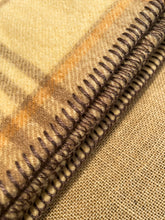 Load image into Gallery viewer, Thick Warm Browns KING SINGLE Wool Blanket - Onehunga Woollen Mills
