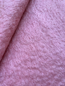 Prettiest Peachy Pink Super Soft MOHAIR SINGLE - Large!