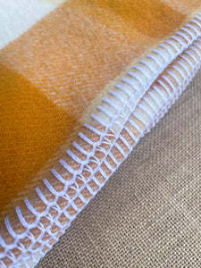 Bright Retro Classic SMALL SINGLE New Zealand Wool Blanket