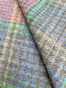 Gentlemanly KNEE/OFFICE/PRAM blanket in cool grey check colours