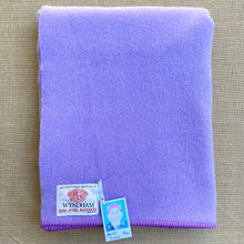 Load image into Gallery viewer, Warm Violet SINGLE Pure Wool Blanket. Wyndham NZ Wool
