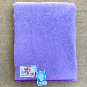 Warm Violet SINGLE Pure Wool Blanket. Wyndham NZ Wool