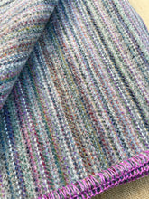 Load image into Gallery viewer, Fuchsia/Grey Multicolour Yarn SINGLE Campfire New Zealand Wool Blanket
