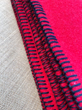 Load image into Gallery viewer, Solid Bold Red KING SINGLE Pure New Zealand Wool Blanket.
