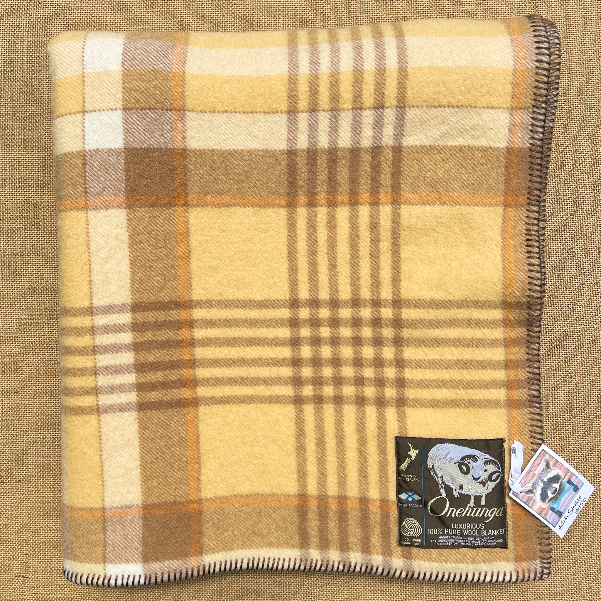 Thick Warm Browns KING SINGLE Wool Blanket - Onehunga Woollen Mills ...
