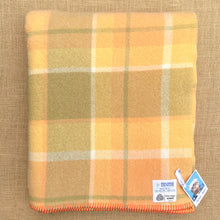 Load image into Gallery viewer, Apricot and Olive SINGLE Zenith New Zealand Wool Blanket.
