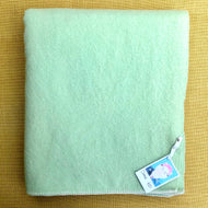 Duck Egg Green SINGLE  Wool Blanket with White Blanket Stitching - Fresh Retro Love NZ Wool Blankets